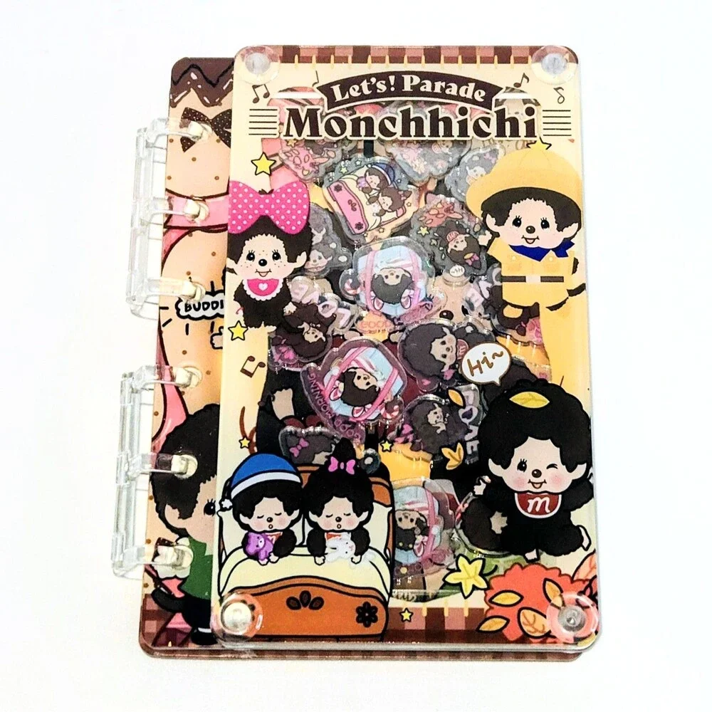 MONCHHICHI Shaker Notebook A7 Size 5.5x4in Viral Shaking Kawaii Charm Book NEW